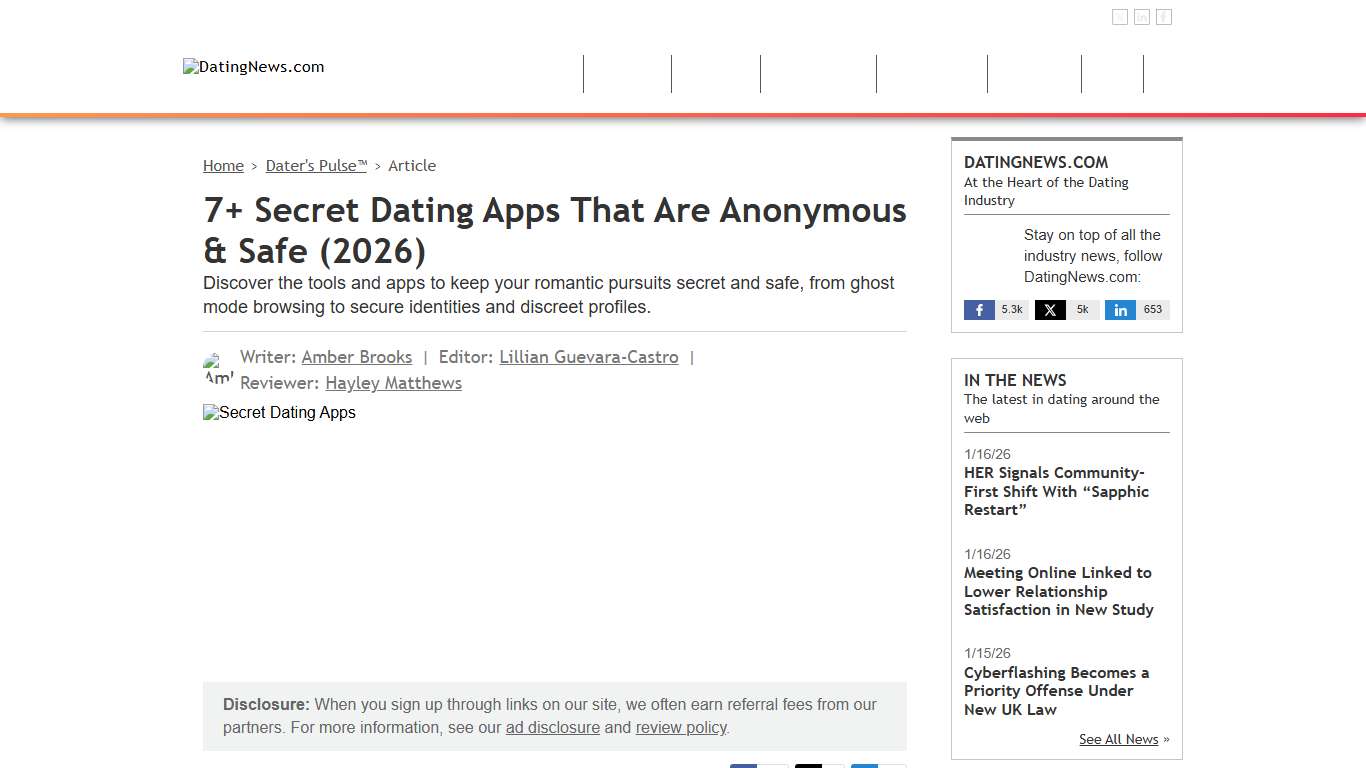 7+ Secret Dating Apps That Are Anonymous & Safe (2026)
